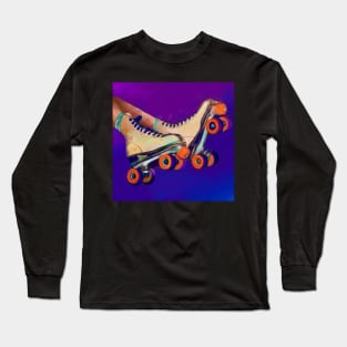 Roller Skates 80s Long Sleeve T-Shirt